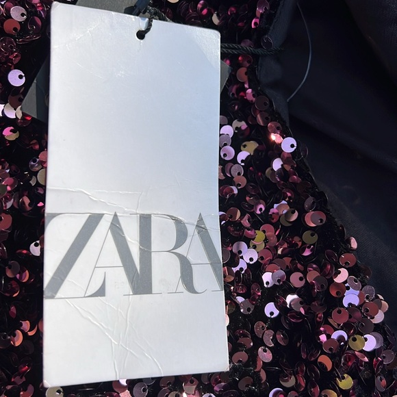 Zara Festive Days Pink Sequin Mini Dress | Size M | Barbicore Glam New With Tags - Picture 10 of 14